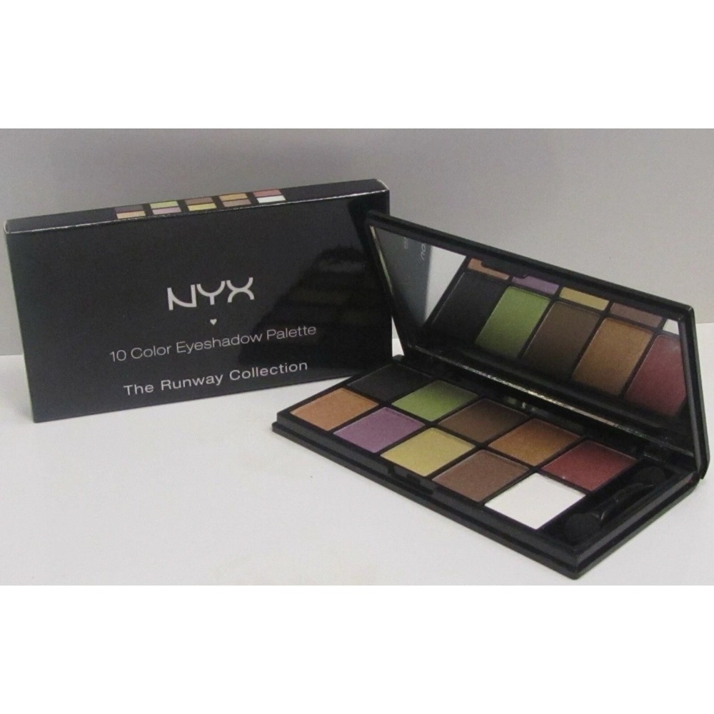 NYX 10 Color Eyeshadow Palette The Runway Collection ESP10C02 Strike A Pose